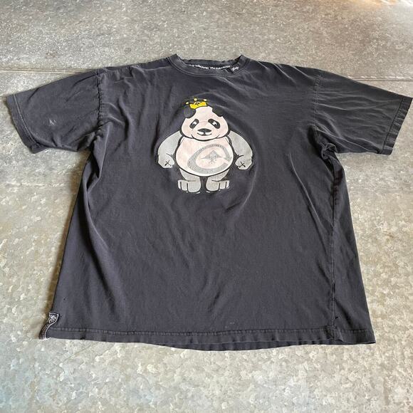 LRG Lifted Research Group Vintage Y2K Panda King Graphic Tee Shirt Mens Large - Picture 1 of 16